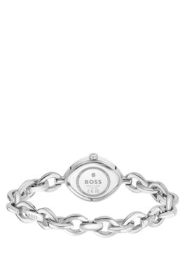 Fiora contoured watch in silver-tone steel, Assorted-Pre-Pack