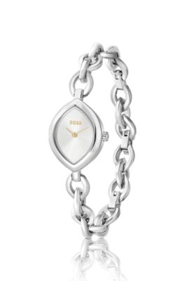 Fiora contoured watch in silver-tone steel, Assorted-Pre-Pack