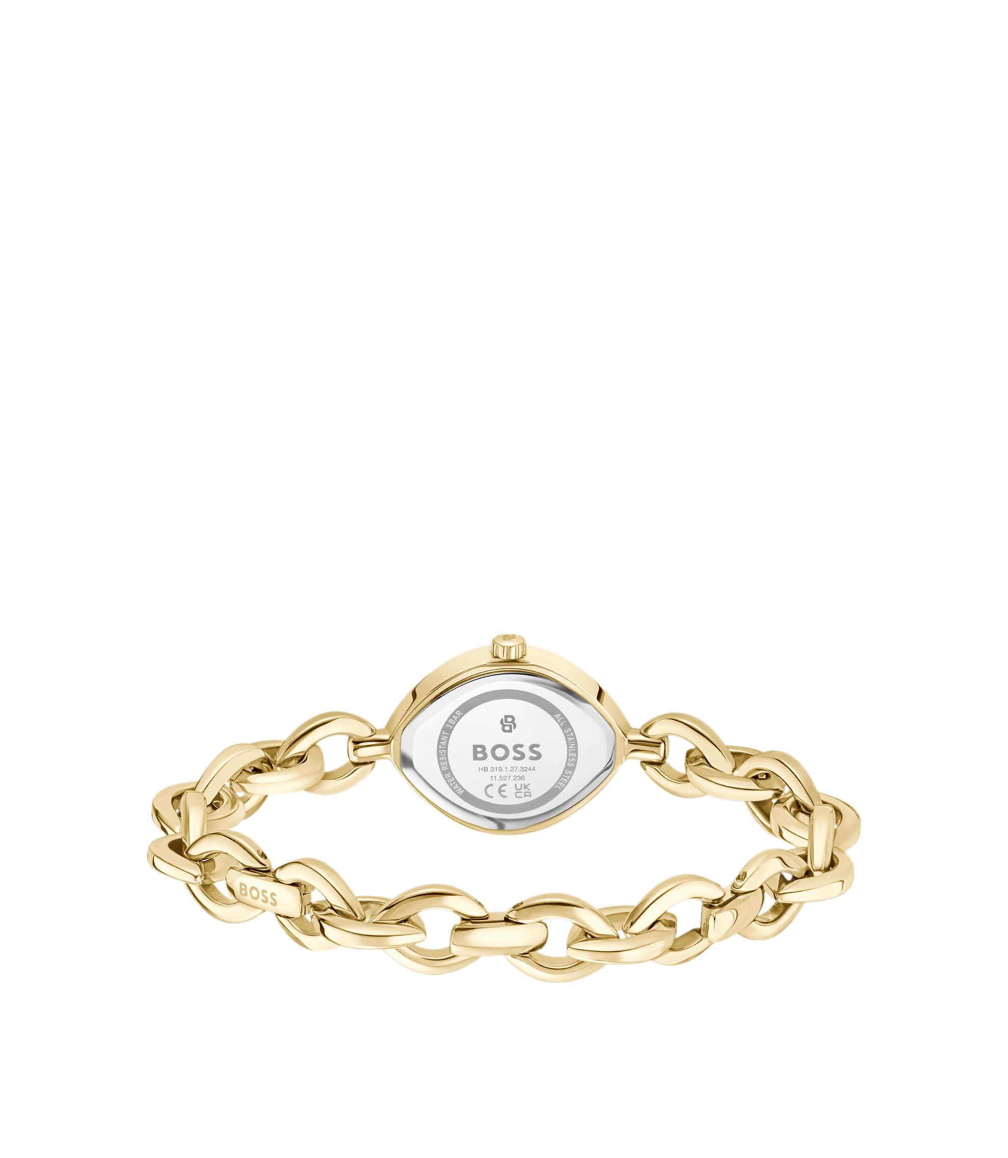 BOSS - Fiora watch in gold-tone steel with black dial