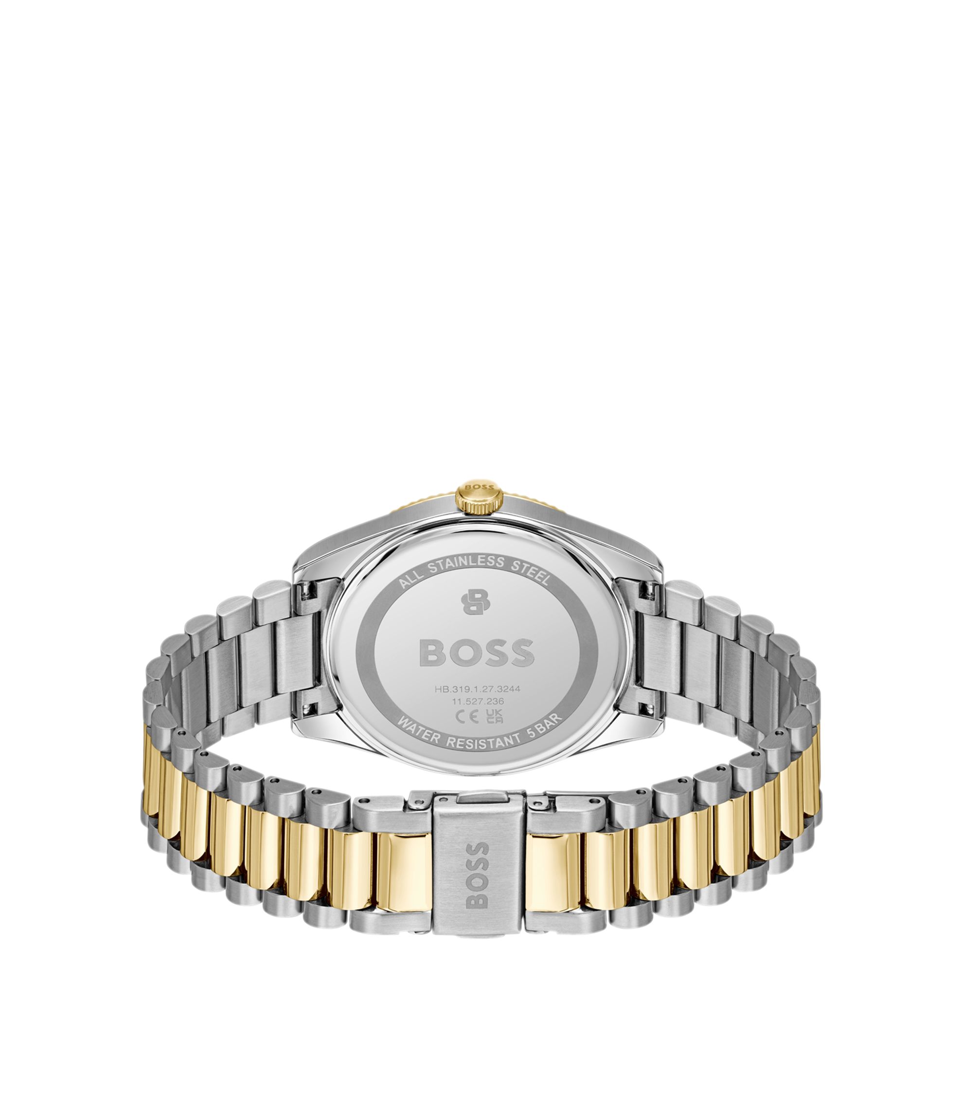 BOSS - Cheswick two-tone watch with fluted bezel