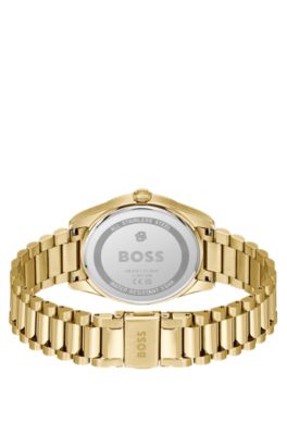 Cheswick gold-tone watch with fluted bezel, Assorted-Pre-Pack