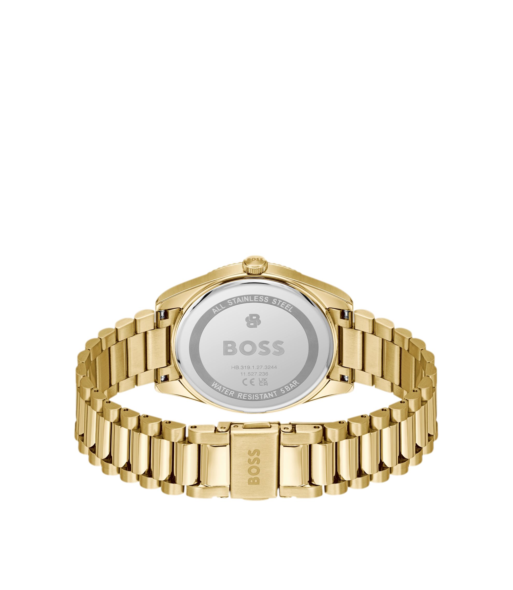 BOSS Jr.様 BOSS - Cheswick gold-tone watch with fluted bezel