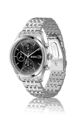 Cron&oacute;grafo Stratus con pulsera de siete eslabones, Assorted-Pre-Pack
