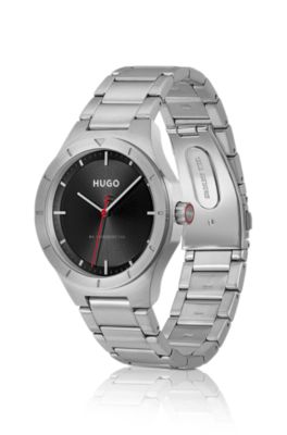 Reloj Lit con pulsera de eslabones y esfera negra, Assorted-Pre-Pack