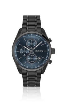 Grand Prix 44 chronograph watch with blue dial, Assorted-Pre-Pack