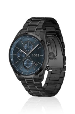 Grand Prix 44 chronograph watch with blue dial, Assorted-Pre-Pack