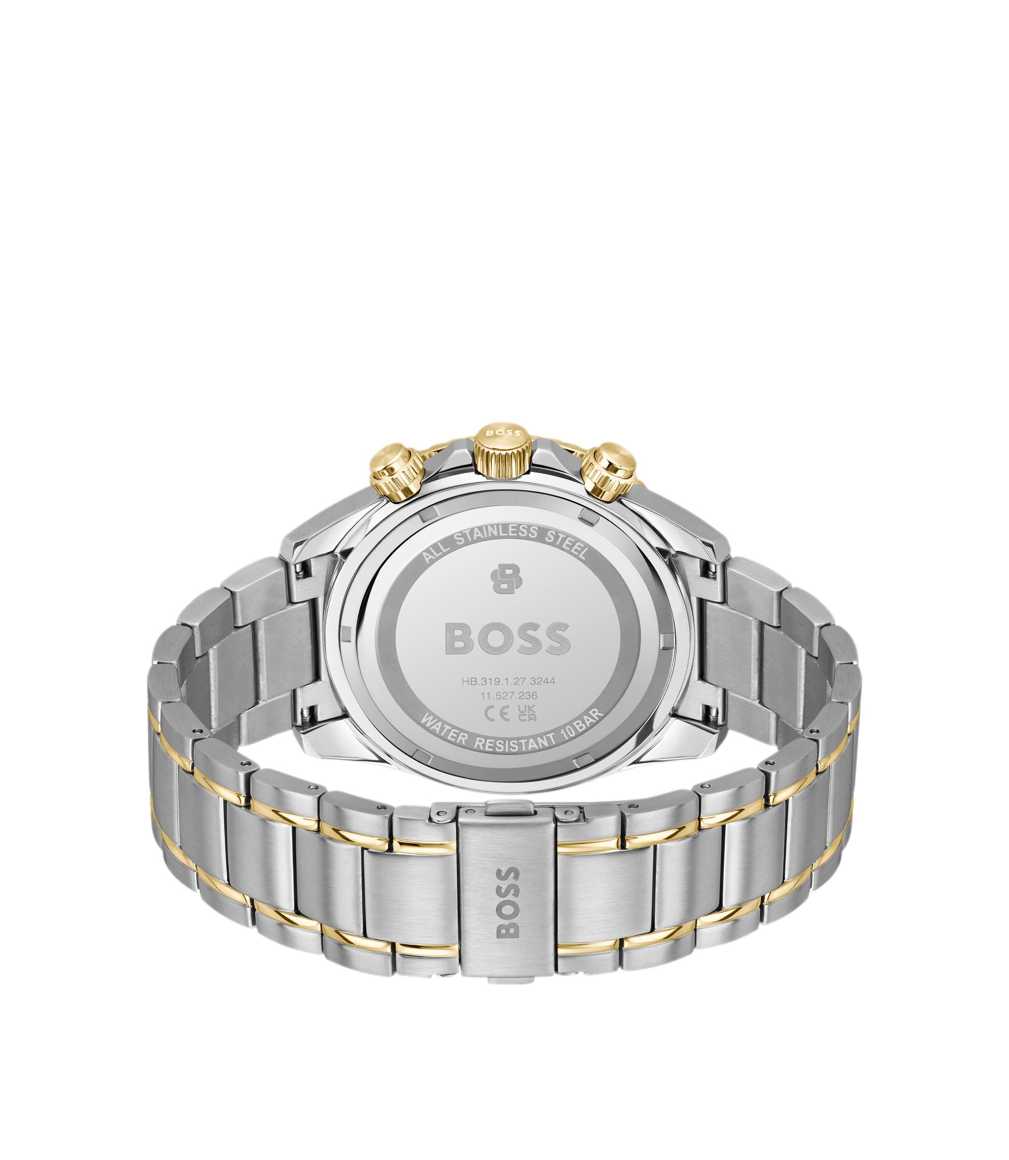 BOSS - Sealiner two-tone chronograph watch with green dial
