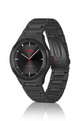 Lit black-plated watch with tonal dial, Assorted-Pre-Pack