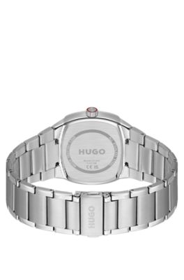 Telly stainless-steel watch with retro-inspired case, Assorted-Pre-Pack