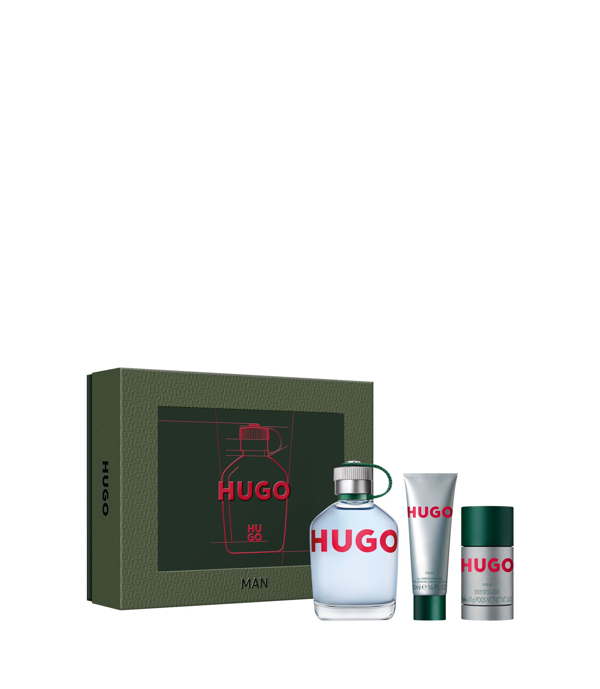 HUGO MAN 香水セット 125ml + デオドラント HUGO - HUGO Man Eau de Toilette 125ml - 4.2 fl oz gift set