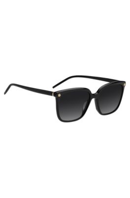 Black acetate sunglasses with gold-tone Double B monograms, Assorted-Pre-Pack