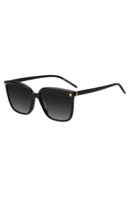 Black acetate sunglasses with gold-tone Double B monograms, Assorted-Pre-Pack