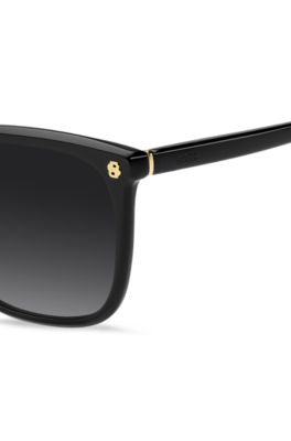 Black acetate sunglasses with gold-tone Double B monograms, Assorted-Pre-Pack