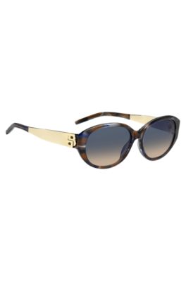 Havana acetate sunglasses with Double-B monogram hardware, Assorted-Pre-Pack