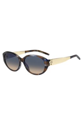 Havana acetate sunglasses with Double-B monogram hardware, Assorted-Pre-Pack