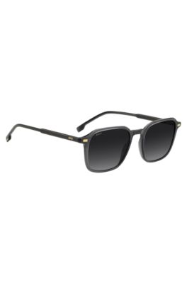 Sunglasses in dark-gray acetate with gold-tone logos, Assorted-Pre-Pack