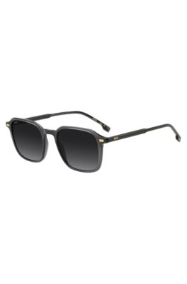 Sunglasses in dark-gray acetate with gold-tone logos, Assorted-Pre-Pack