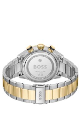 BOSS Chronomatix reloj de dos tonos con textura de monogramas en la esfera, Assorted-Pre-Pack