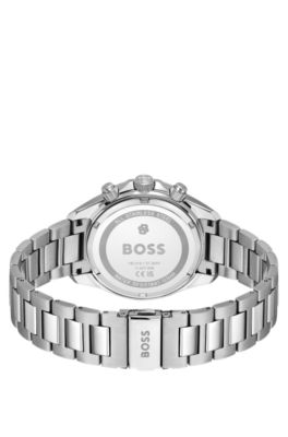 BOSSLETIC reloj de acero inoxidable con esfera azul, Assorted-Pre-Pack