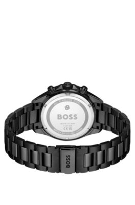 BOSSLETIC reloj chapado en negro con esfera azul, Assorted-Pre-Pack