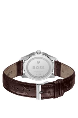 Principle Prestige montre &agrave; cadran blanc argent&eacute; textur&eacute;, Assorted-Pre-Pack