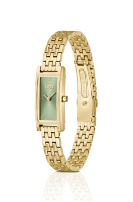 Reloj con esfera verde y pulsera de eslabones, Assorted-Pre-Pack
