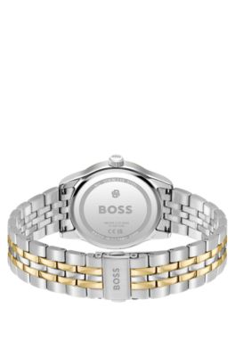 Langford reloj de dos tonos con pulsera de cinco eslabones, Assorted-Pre-Pack