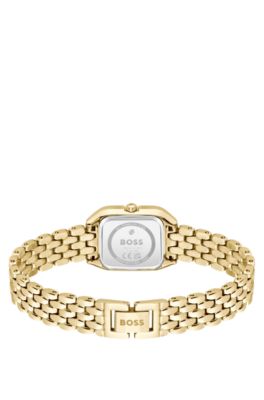 Mae Petite reloj dorado con bisel de cristales, Assorted-Pre-Pack