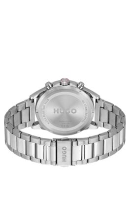 #Drift reloj de acero inoxidable con esfera negra, Assorted-Pre-Pack