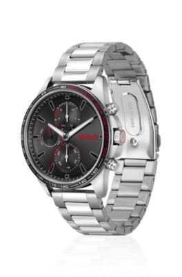 #Drift reloj de acero inoxidable con esfera negra, Assorted-Pre-Pack
