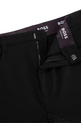 Pantalones de equitaci&oacute;n de material superel&aacute;stico con agarre integral, Negro