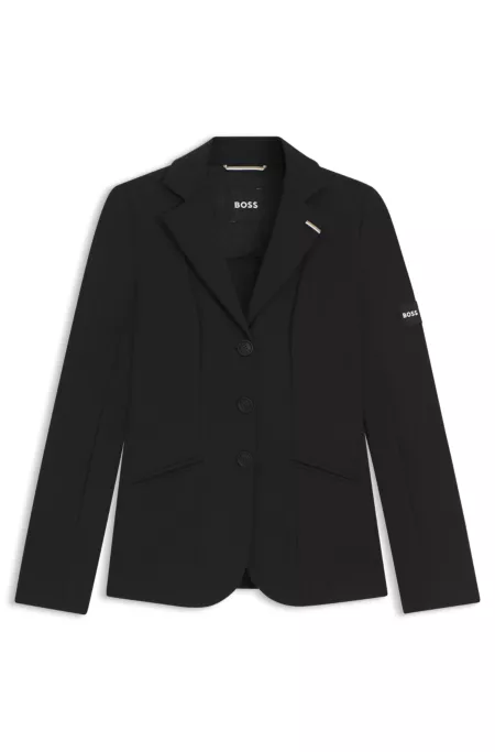 Equestrian slim-fit show jacket in power-stretch material