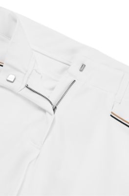 Pantalones de equitaci&oacute;n de material superel&aacute;stico con agarre integral, Blanco
