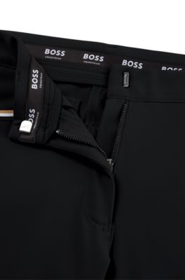 Pantalones de equitaci&oacute;n de material superel&aacute;stico con agarre en las rodillas, Negro