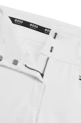 Pantalones de equitaci&oacute;n de material superel&aacute;stico con agarre integral, Blanco