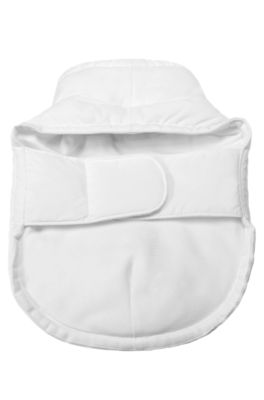 Padded dog jacket in waterproof fabric, White