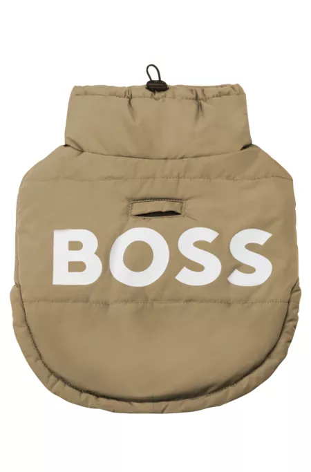 Padded dog jacket in waterproof fabric