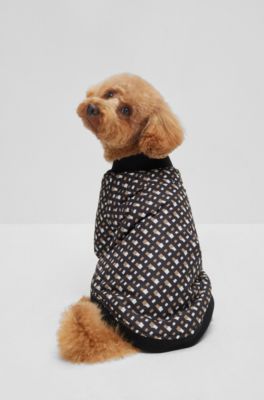 Monogrammed bomber jacket for dogs, Black