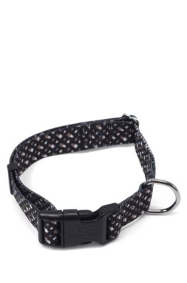 BOSS - Dog collar with silicone logo patch