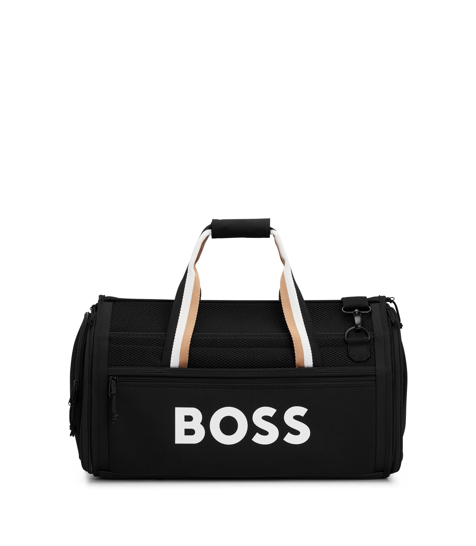 BOSS - Dog travel bag with quilted mat - Black