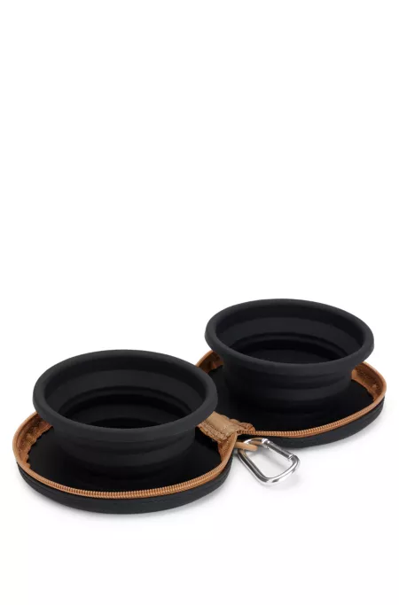 Collapsible dog bowls in lightweight silicone