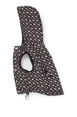 Chaqueta acolchada repelente al agua para perros, Negro