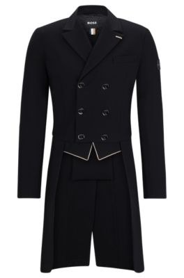 Equestrian tailcoat in super-stretch material, Beige