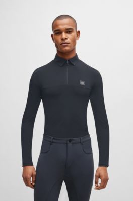 Equestrian training shirt in quick-dry material, Silver