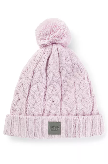 Equestrian lightweight bobble hat with fleece inner