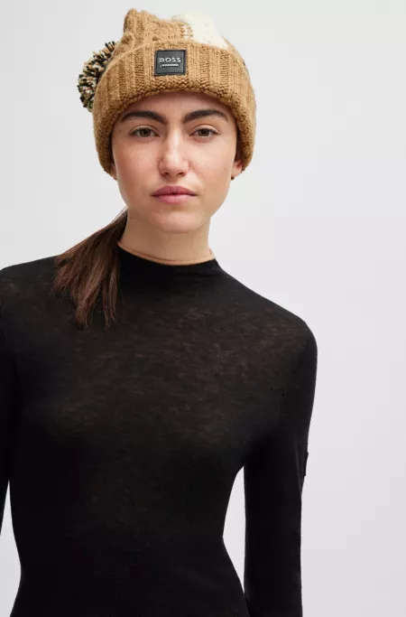 Equestrian lightweight bobble hat in signature colours