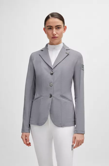 Equestrian show jacket in super-stretch material