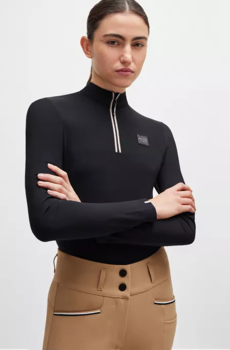 Equestrian show top in super-stretch fabric