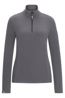 Equestrian logo-patch sweatshirt fleece