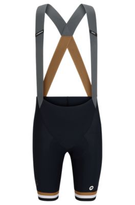 BOSS x ASSOS bib shorts with shock-absorbing foam inserts, Black